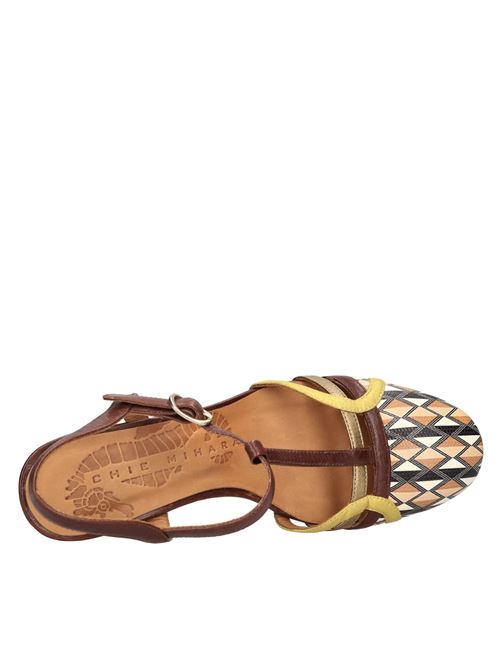 Décolleté slingback in pelle modello Fendy Blues CHIE MIHARA | FENDY BLUESCUOIO-TERRA-BRONZO-SUN